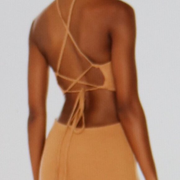 LPA Cachi Dress in Almond Color Size M - Picture 2 of 6